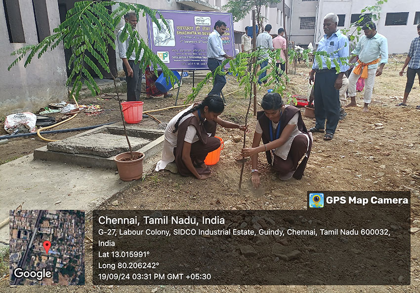 Plantation of Saplings for a Green Environment